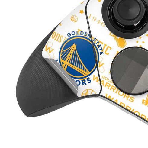 NBA Golden State Warriors Historic Blast Xbox Elite Wireless Controller Series 2 Skin
