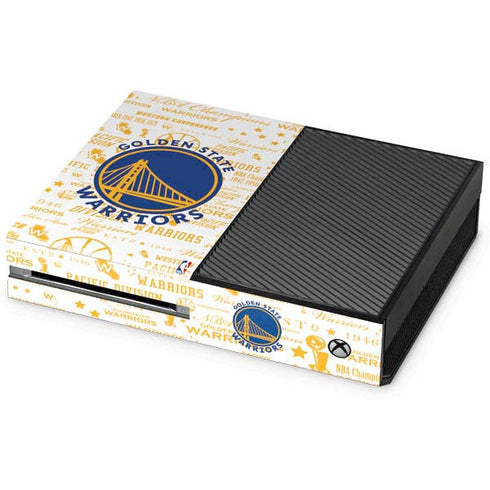 NBA Golden State Warriors Historic Blast Xbox One Console Skin