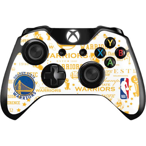 NBA Golden State Warriors Historic Blast Xbox One Controller Skin