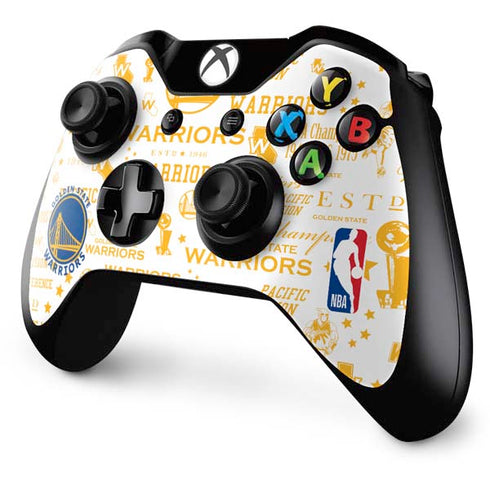 NBA Golden State Warriors Historic Blast Xbox One Controller Skin