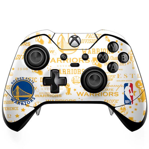 NBA Golden State Warriors Historic Blast Xbox One Elite Controller Skin