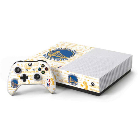 NBA Golden State Warriors Historic Blast Xbox One S All-Digital Edition Bundle Skin
