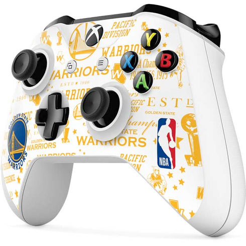 NBA Golden State Warriors Historic Blast Xbox One S Controller Skin