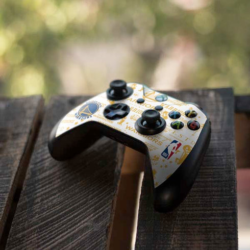 NBA Golden State Warriors Historic Blast Xbox One S Controller Skin