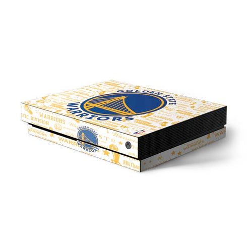 NBA Golden State Warriors Historic Blast Xbox One X Console Skin