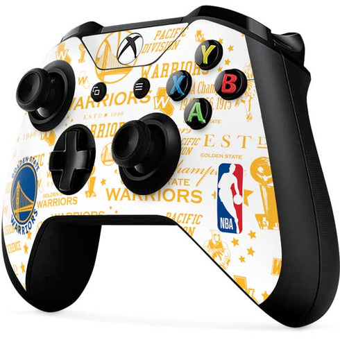 NBA Golden State Warriors Historic Blast Xbox One X Controller Skin