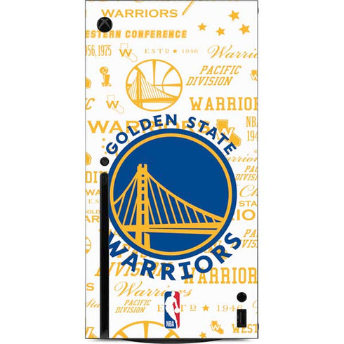 NBA Golden State Warriors Historic Blast Xbox Series X Console Skin