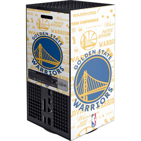 NBA Golden State Warriors Historic Blast XBox Series X Digital Edition Console Skin