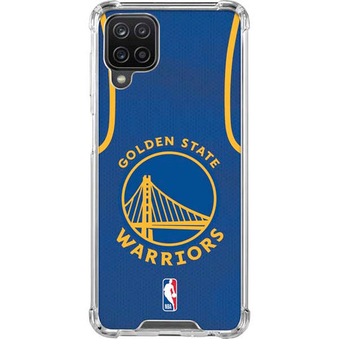 NBA Golden State Warriors Jersey Galaxy A12 Clear Case