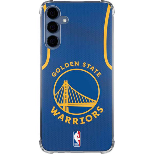 NBA Golden State Warriors Jersey Galaxy A55 5G Clear Case