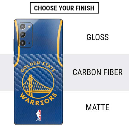 NBA Golden State Warriors Jersey Galaxy Note20 5G Skin