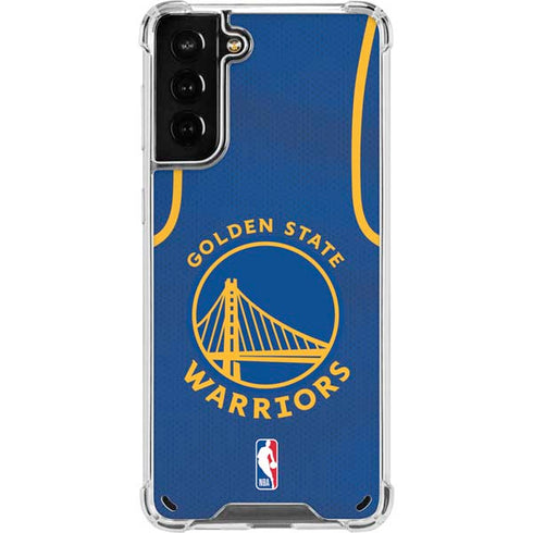 NBA Golden State Warriors Jersey Galaxy S21 Plus 5G Clear Case