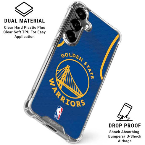 NBA Golden State Warriors Jersey Galaxy S26 Plus Clear Case