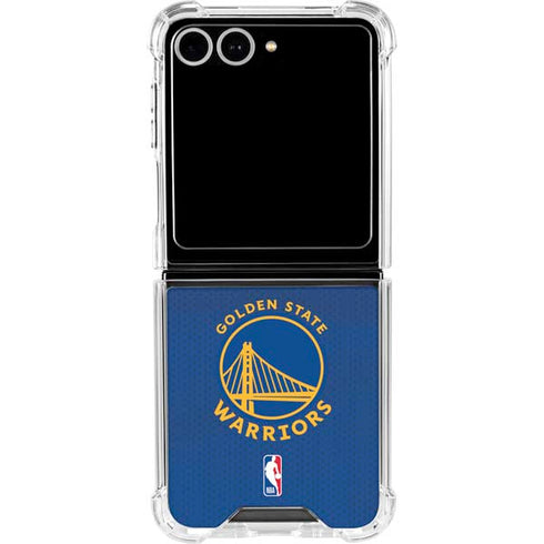 NBA Golden State Warriors Jersey Galaxy Z Flip7 Clear Case