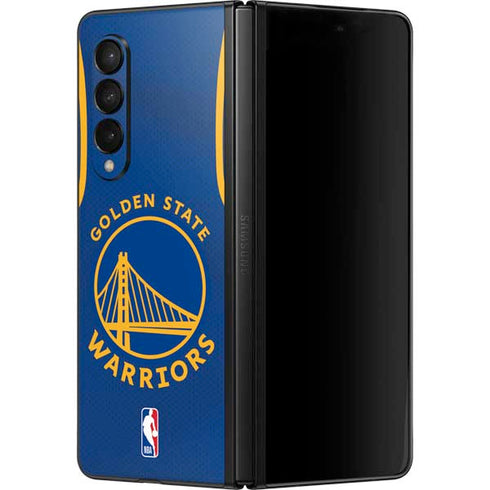 NBA Golden State Warriors Jersey Galaxy Z Fold3 5G Skin