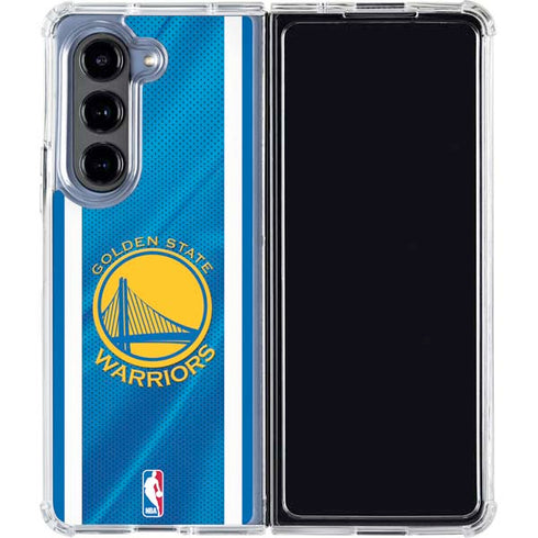 NBA Golden State Warriors Jersey Galaxy Z Fold5 5G Clear Case