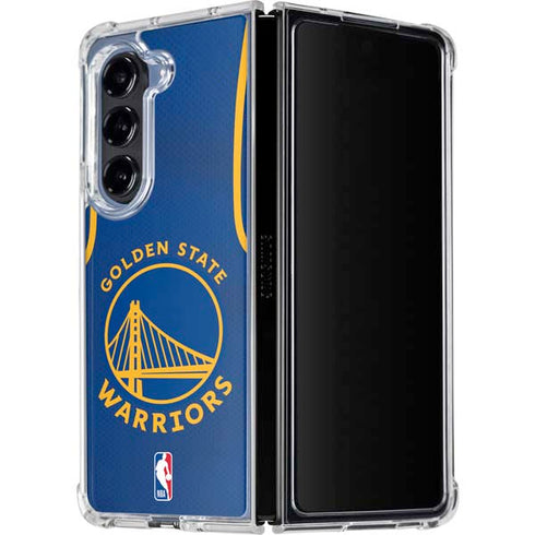 NBA Golden State Warriors Jersey Galaxy Z Fold5 5G Clear Case