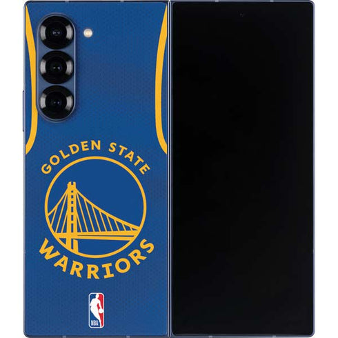 NBA Golden State Warriors Jersey Galaxy Z Fold6 Skin