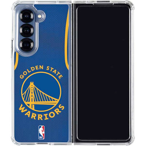 NBA Golden State Warriors Jersey Galaxy Z Fold7 Clear Case