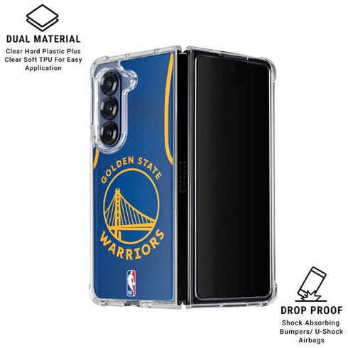 NBA Golden State Warriors Jersey Galaxy Z Fold7 Clear Case