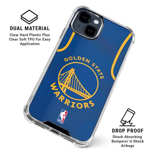 NBA Golden State Warriors Jersey iPhone 15 Clear Case