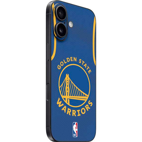 NBA Golden State Warriors Jersey iPhone 16 Plus Skin