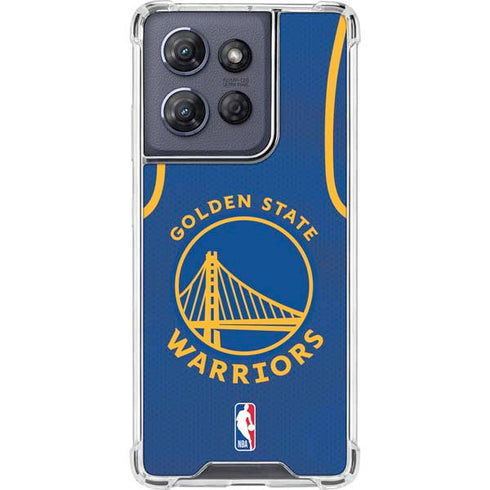 NBA Golden State Warriors Jersey Moto G 5G (2025) Clear Case