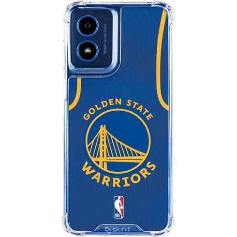 NBA Golden State Warriors Jersey Moto G 5G (2024) Clear Case