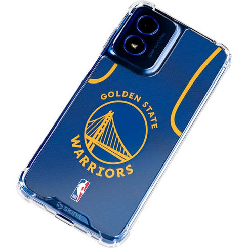 NBA Golden State Warriors Jersey Moto G 5G (2024) Clear Case