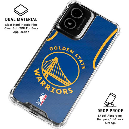NBA Golden State Warriors Jersey Moto G Power 5G (2024) Clear Case