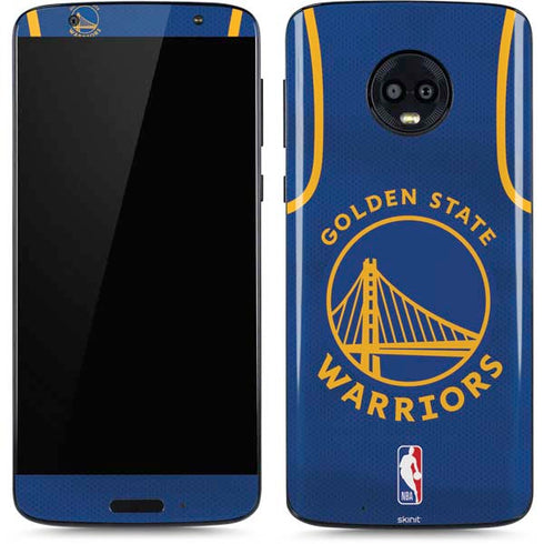 NBA Golden State Warriors Jersey Moto G6 Skin