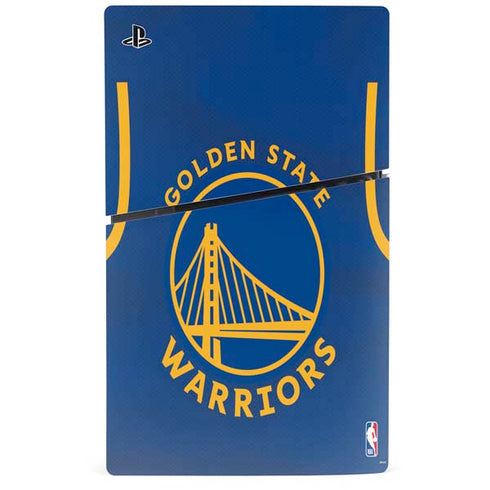NBA Golden State Warriors Jersey PS5 Slim Digital Edition Console Skin