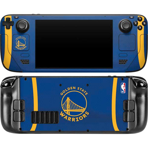 NBA Golden State Warriors Jersey Steam Deck Handheld Gaming Computer OLED Skin