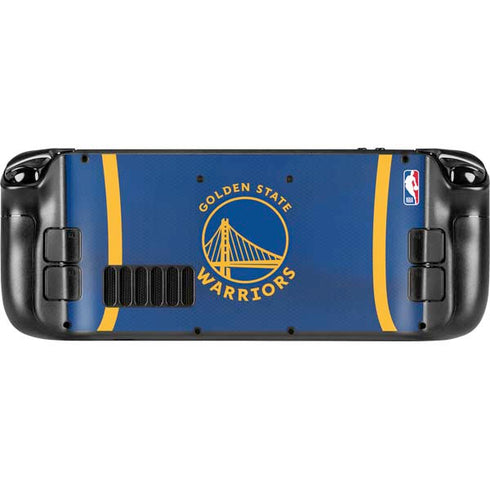 NBA Golden State Warriors Jersey Steam Deck Handheld Gaming Computer OLED Skin