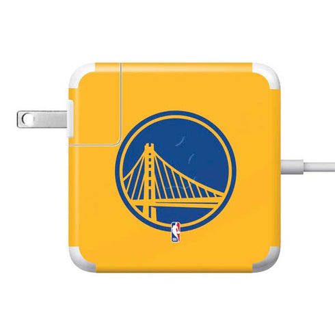 NBA Golden State Warriors Large Logo 85W Power Adapter (15 and 17 inch MacBook Pro Charger) Skin