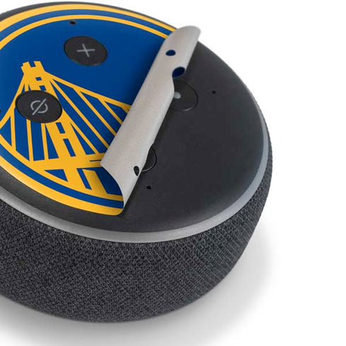 NBA Golden State Warriors Large Logo Amazon Echo Dot Skin