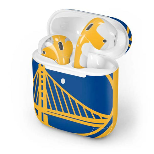NBA Golden State Warriors Large Logo Apple AirPods 2 Skin