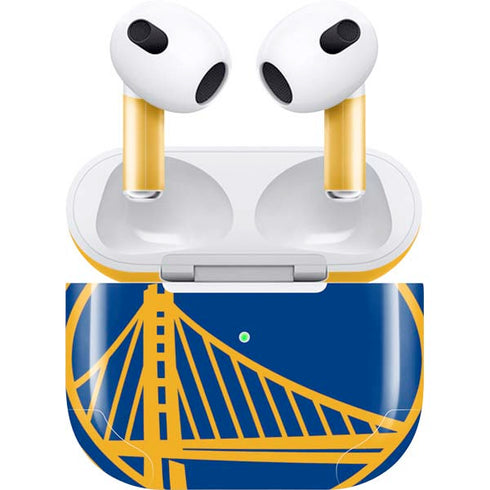 NBA Golden State Warriors Large Logo Apple AirPods (3rd Gen 2021) Skin