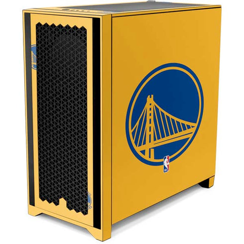 NBA Golden State Warriors Large Logo Corsair 4000D Tempered Glass Mid-Tower ATX Case Skin