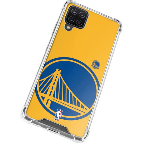 NBA Golden State Warriors Large Logo Galaxy A12 Clear Case