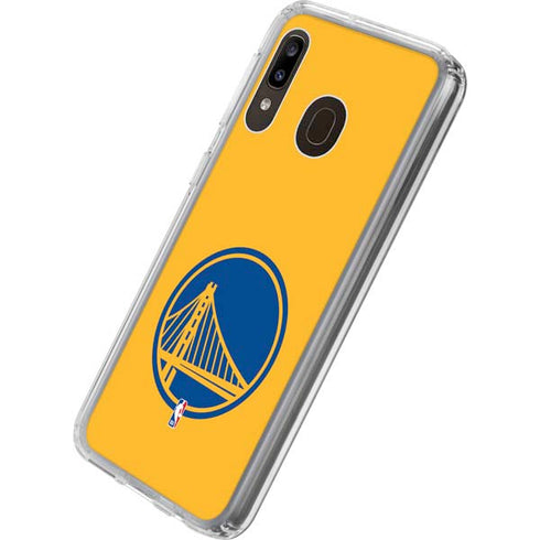 NBA Golden State Warriors Large Logo Galaxy A20 Clear Case