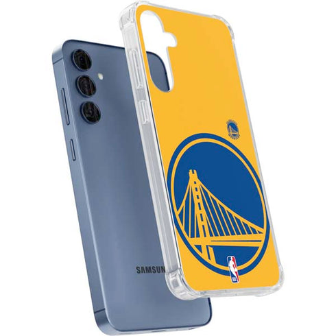 NBA Golden State Warriors Large Logo Galaxy A35 5G Clear Case