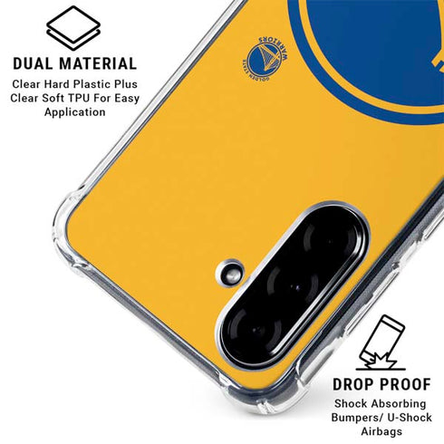 NBA Golden State Warriors Large Logo Galaxy A36 5G Clear Case