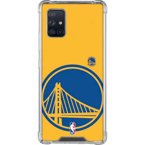 NBA Golden State Warriors Large Logo Galaxy A71 5G Clear Case