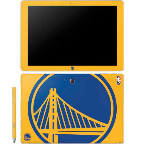 NBA Golden State Warriors Large Logo Galaxy Book 12in Skin