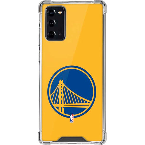 NBA Golden State Warriors Large Logo Galaxy Note20 5G Clear Case