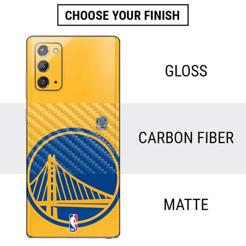 NBA Golden State Warriors Large Logo Galaxy Note20 5G Skin