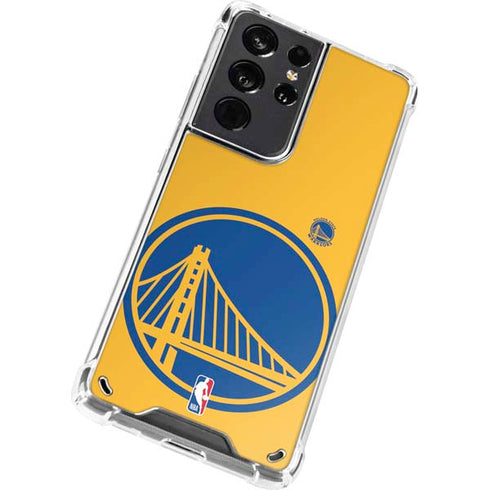 NBA Golden State Warriors Large Logo Galaxy S21 Ultra 5G Clear Case