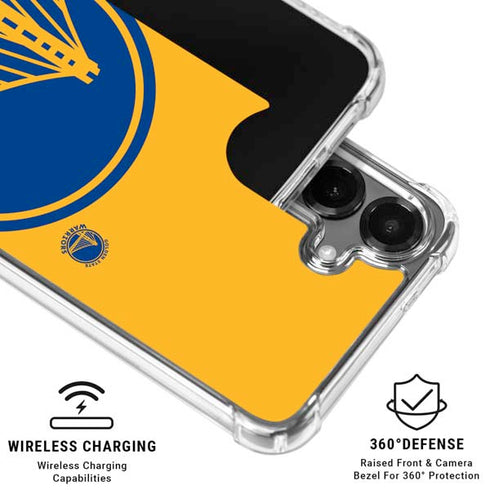 NBA Golden State Warriors Large Logo Galaxy S26 Clear Case