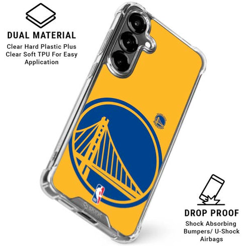 NBA Golden State Warriors Large Logo Galaxy S26 Clear Case